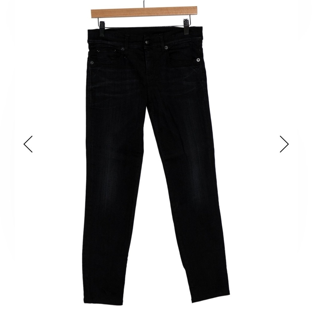R13 grunge Black Women's Jeans size 24 relaxed skinny - Picture 2 of 12